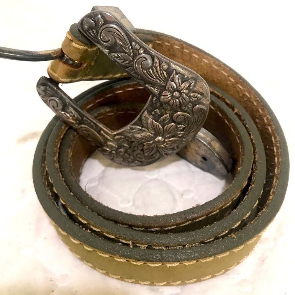 Annabella leather belt Sz M